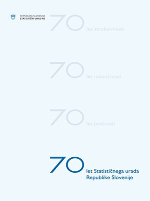 cover image of 70 let Statističnega urada Republike Slovenije